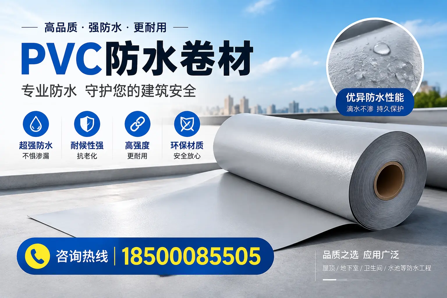 商丘地区pvc防水卷材的市场现状与发展趋势