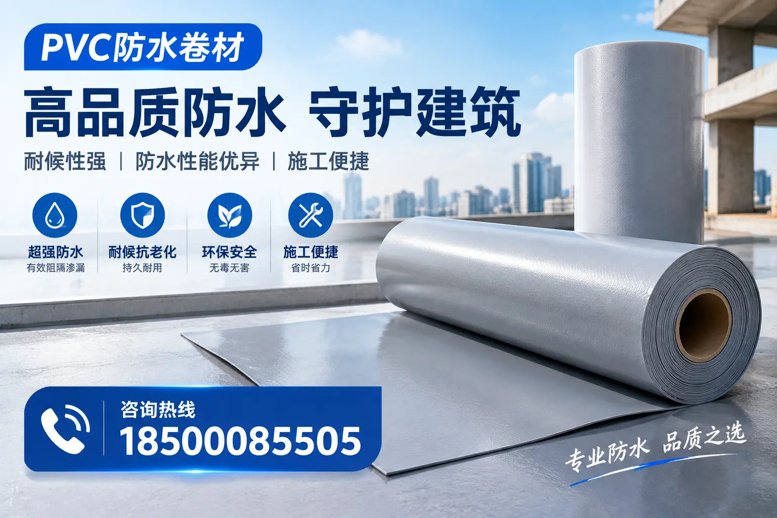 PVC防水卷材的防水效果评测，适合商丘的科学依据
